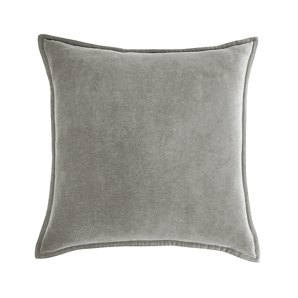 Throw Pillow Cover with 450g Insert, dark-grey, velvet, 20X20, Decorative Cushion – Fancy & Stacy