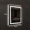 Compact Edge Glow LED Bathroom Mirror